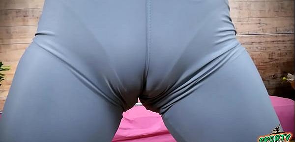 SUPERB ASS in Tight Spandex Biker Shorts! Incredible Butt and Cameltoe!
